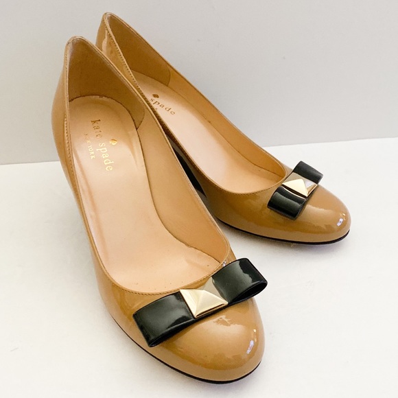 kate spade Shoes - Kate Spade two tone patent leather wedge